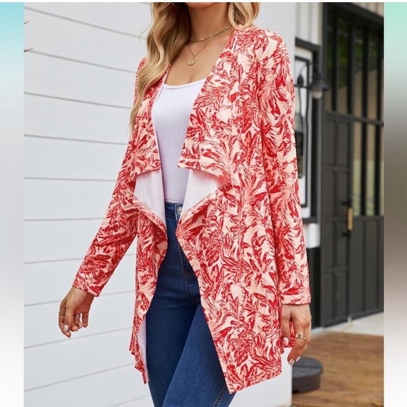 Women’s Open Front Drape Cardigan - Picture 2 of 6